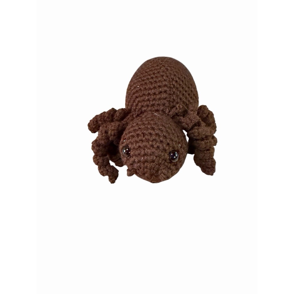 New Handmade Crochet Plushie SPIDER dark brown